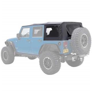 Soft top Black Diamond for the Wrangler JK 4 Drzwi