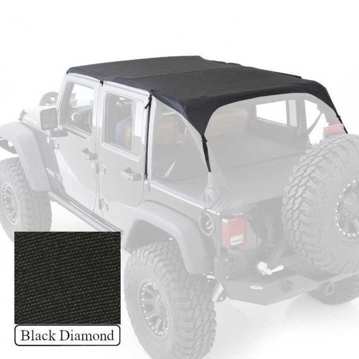 Extended soft top Black Diamond Smittybilt | Szekla4x4