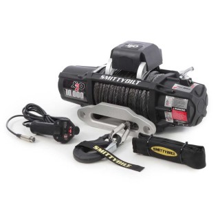 Winch with synthetic rope and wireless remote 10000 lbs X20