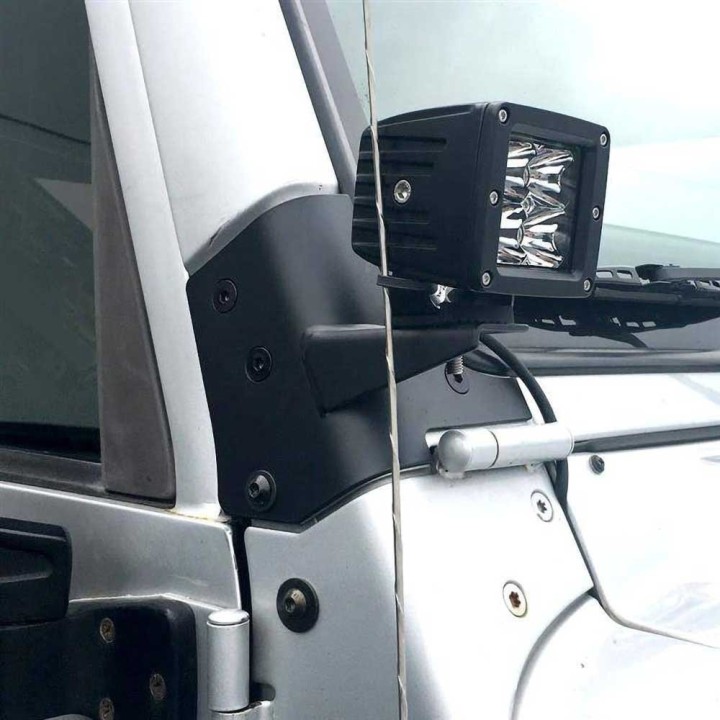 A-pillar light mounts for the Wrangler LJ | Szekla4x4