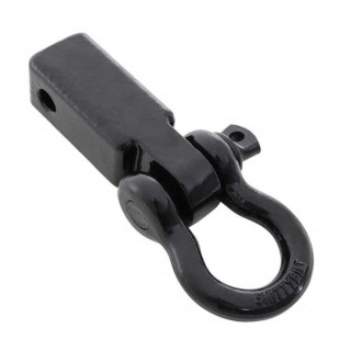 Black steel receiver shackle mount Smittybilt | Szekla4x4