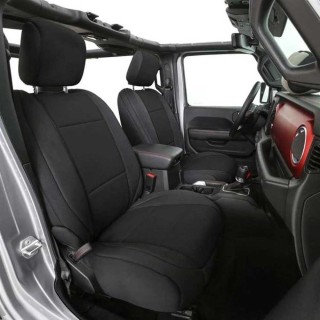 Black neoprene seat cover set Smittybilt