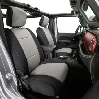 Charcoal neoprene seat cover set Smittybilt