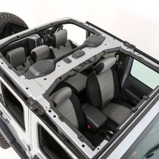 Charcoal neoprene seat cover set Smittybilt - view 2