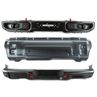 Front bumper with winch plate + rear bumper + skid plate OFD