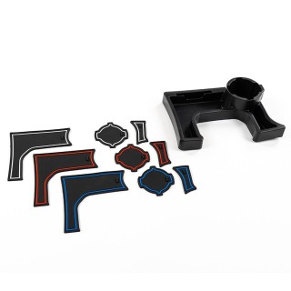 Centre console storage with cup holder, manual transmission OFD