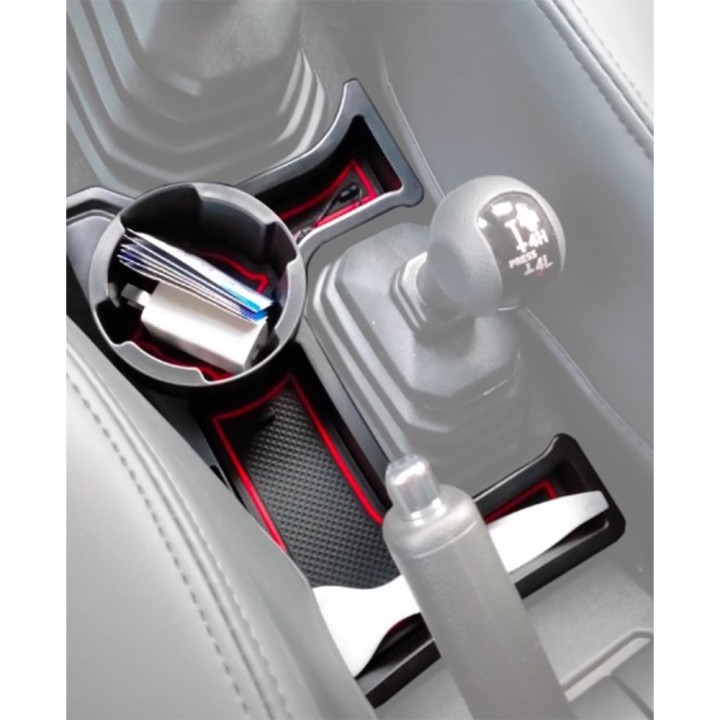 Centre console storage with cup holder, manual transmission OFD - view 2
