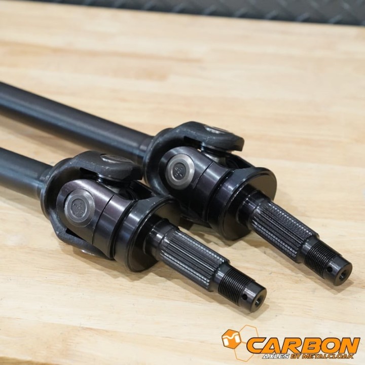 Carbon Front Dana 30 27 Spline Axle Kit, Jeep Wrangler TJ/LJ/YJ, Cherokee XJ METALCLOAK
