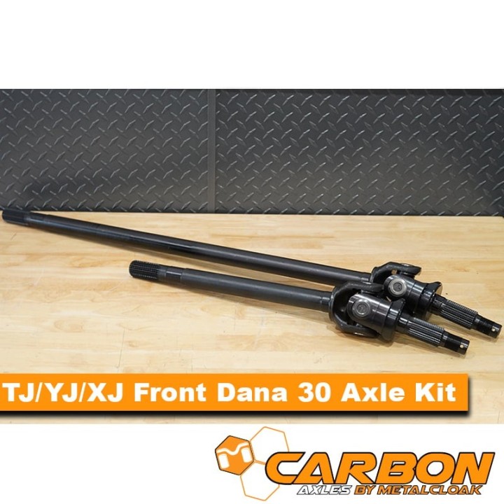 Carbon Front Dana 30 27 Spline Axle Kit, Jeep Wrangler TJ/LJ/YJ, Cherokee XJ METALCLOAK - view 5