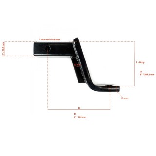 Steel receiver hitch Lift 8" OFD lift 8" | Szekla4x4