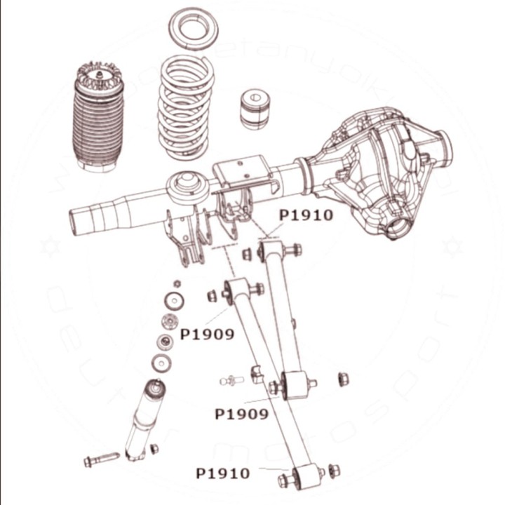 Rear kit poliuretanowych bushing suspension | Szekla4x4