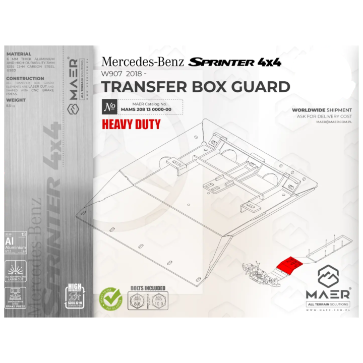 Skid plate transmission Heavy Duty MAER - view 3