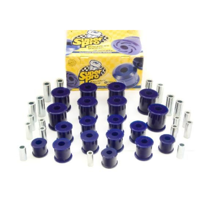 Front and rear kit bushing poliuretanowych suspension