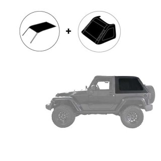 Complete frameless fastback soft top Suntop | Szekla4x4