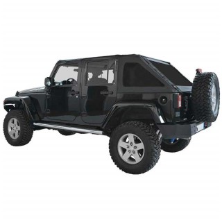 Complete frameless fastback soft top with szybami Suntop