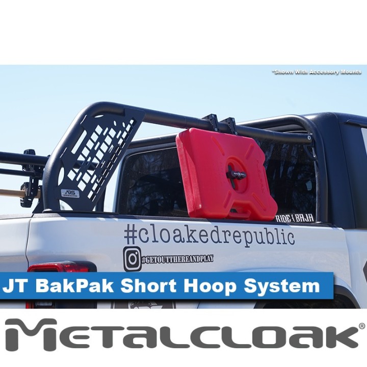 MetalCloak BakPak Bed Rack Short Hoop System, Jeep JT Gladiator - view 4