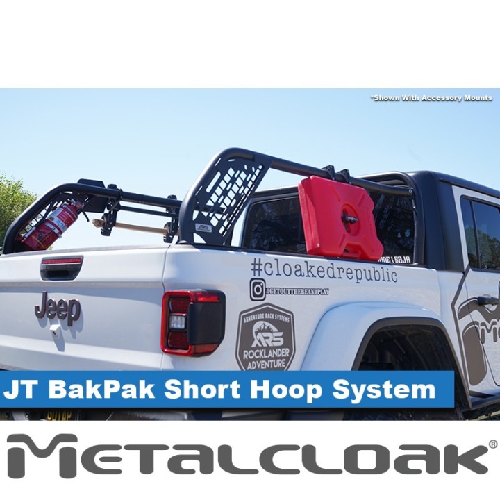 MetalCloak BakPak Bed Rack Short Hoop System, Jeep JT Gladiator - view 5