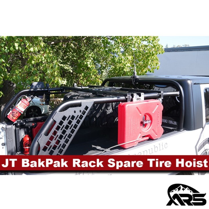 BakPak Bed Rack Tire Hoist System MetalCloak R77709 | Szekla4x