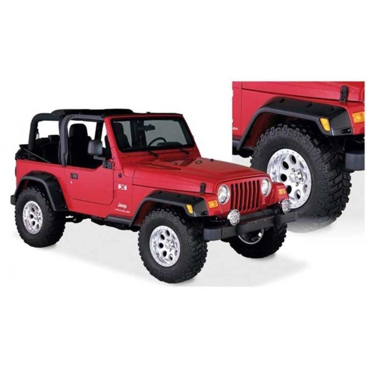 Front and rear fender flares for the Wrangler TJ | Szekla4x4