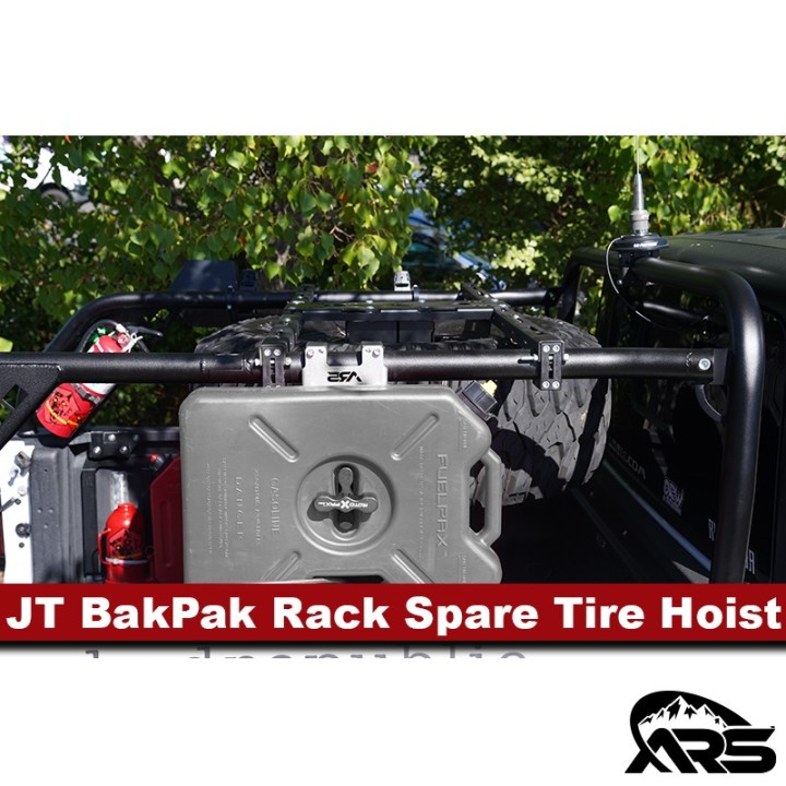 BakPak Bed Rack Tire Hoist System MetalCloak R77709 | Szekla4x