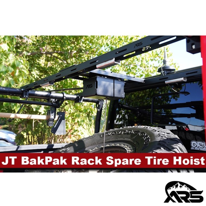BakPak Bed Rack Tire Hoist System MetalCloak R77709 | Szekla4x