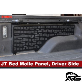 MetalCloak Truck Bed MOLLE Gear Storage Panel, Driver Side, Jeep JT Gladiator