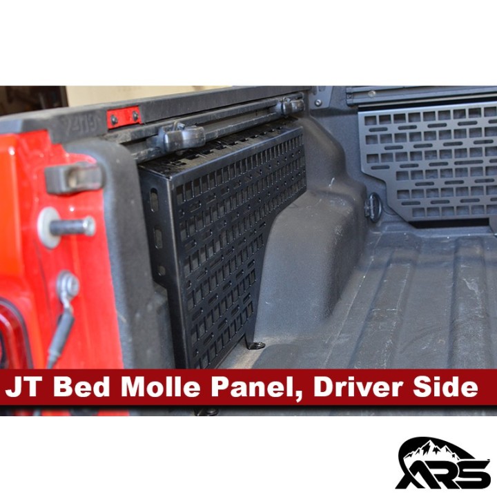 MetalCloak Truck Bed MOLLE Gear Storage Panel, Driver Side, Jeep JT Gladiator - view 2