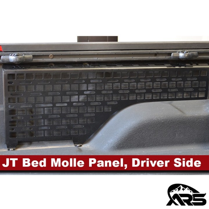 MetalCloak Truck Bed MOLLE Gear Storage Panel, Driver Side, Jeep JT Gladiator - view 3