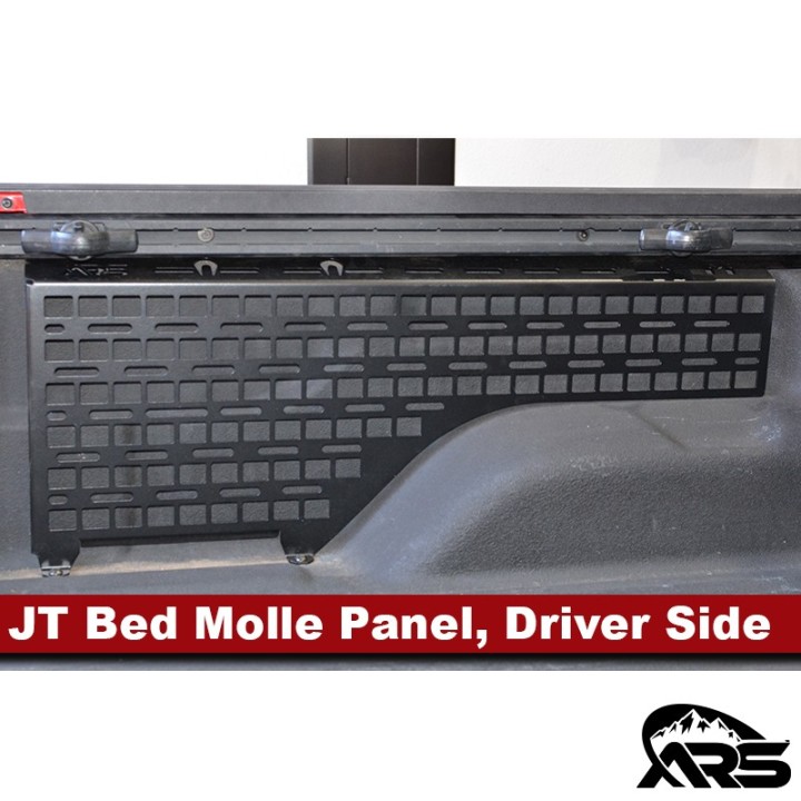 MetalCloak Truck Bed MOLLE Gear Storage Panel, Driver Side, Jeep JT Gladiator - view 4