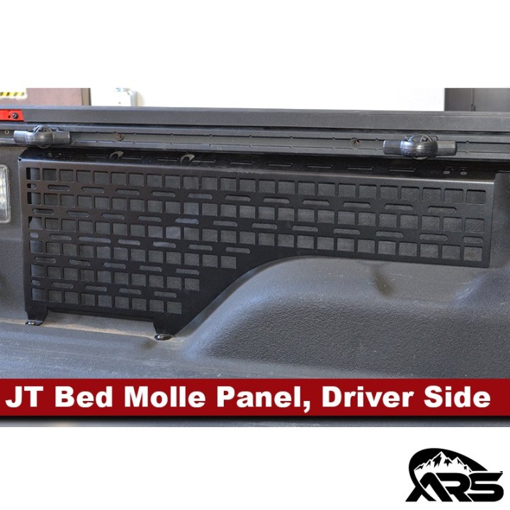 MetalCloak Truck Bed MOLLE Gear Storage Panel, Driver Side, Jeep JT Gladiator - view 5
