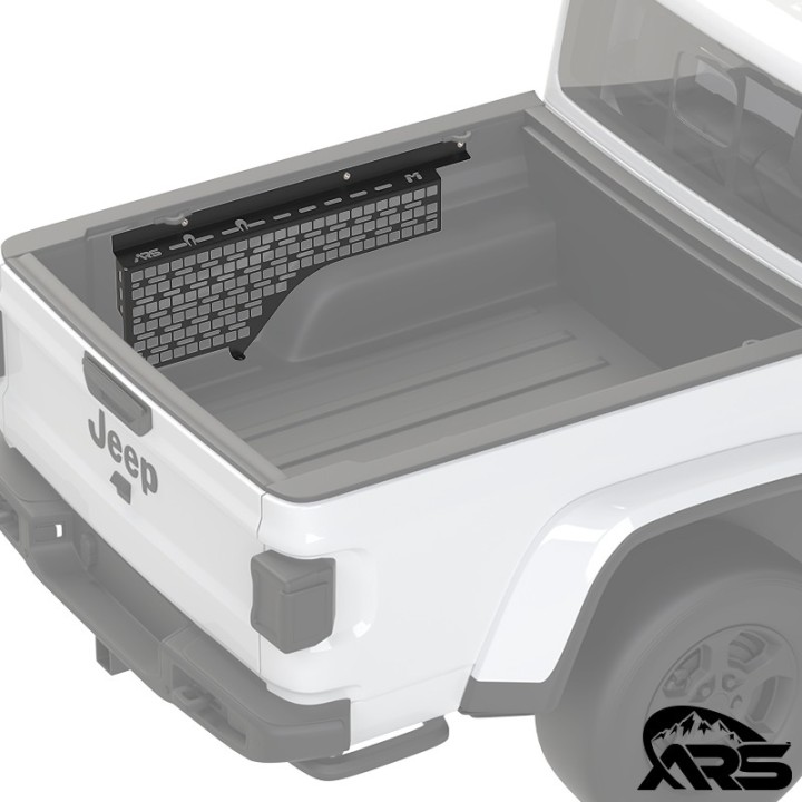 MetalCloak Truck Bed MOLLE Gear Storage Panel, Driver Side, Jeep JT Gladiator - view 6