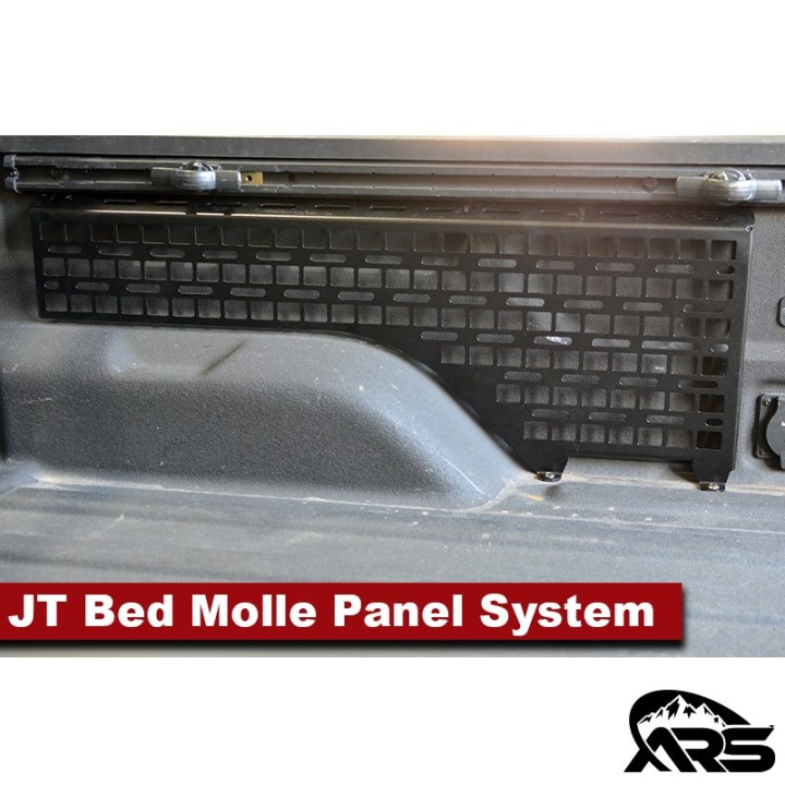 MetalCloak Truck Bed MOLLE Gear Storage Panel, Full System, Jeep JT Gladiator - view 4