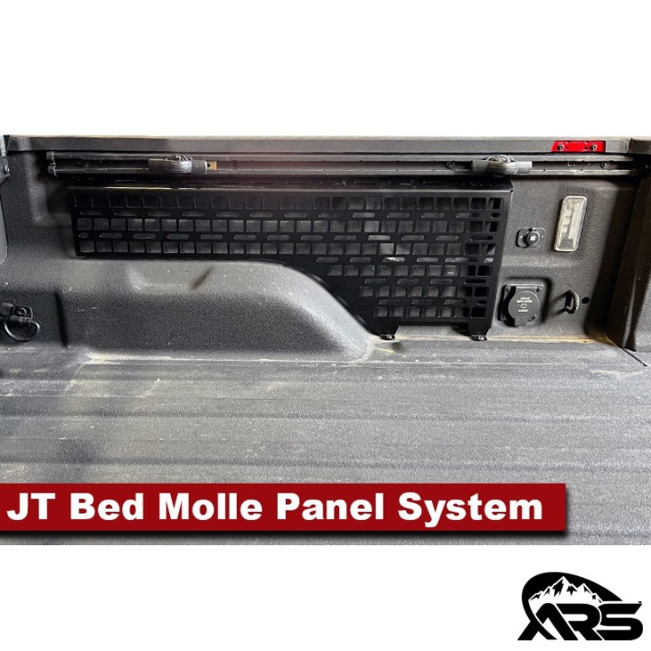 MetalCloak Truck Bed MOLLE Gear Storage Panel, Full System, Jeep JT Gladiator - view 6