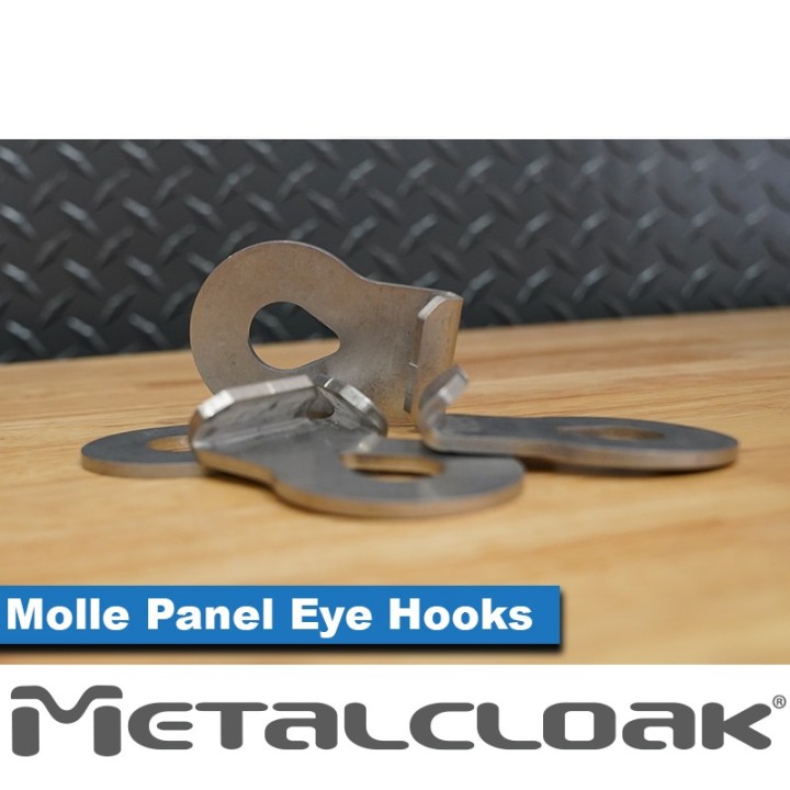 MetalCloak MOLLE Panel Eye Hooks, Set of 6