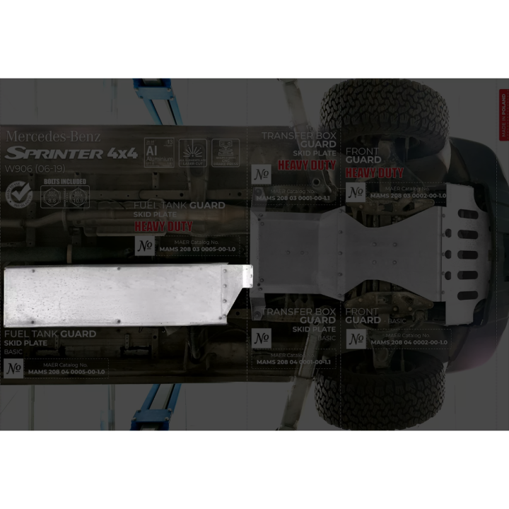 Skid plate fuel tank for the Sprinter II (W906) | Szekla4x4