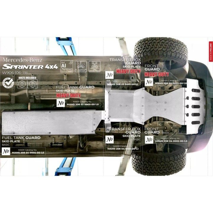 Front skid plate for the Sprinter II (W906) | Szekla4x4