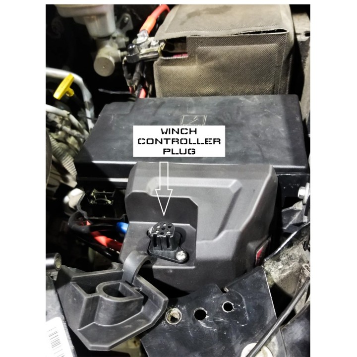 Winch control box relocation Warn VR Evo VICE DESIGN
