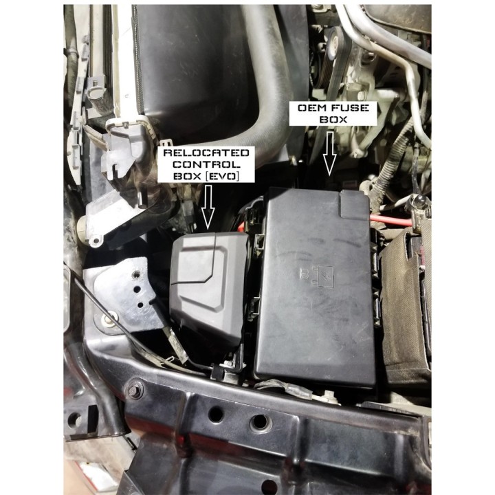 Winch control box relocation Warn VR Evo VICE DESIGN