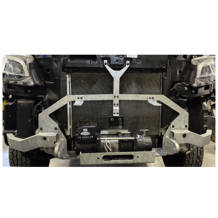 LED light bar mount for plate for a winch Heavy Duty MAER