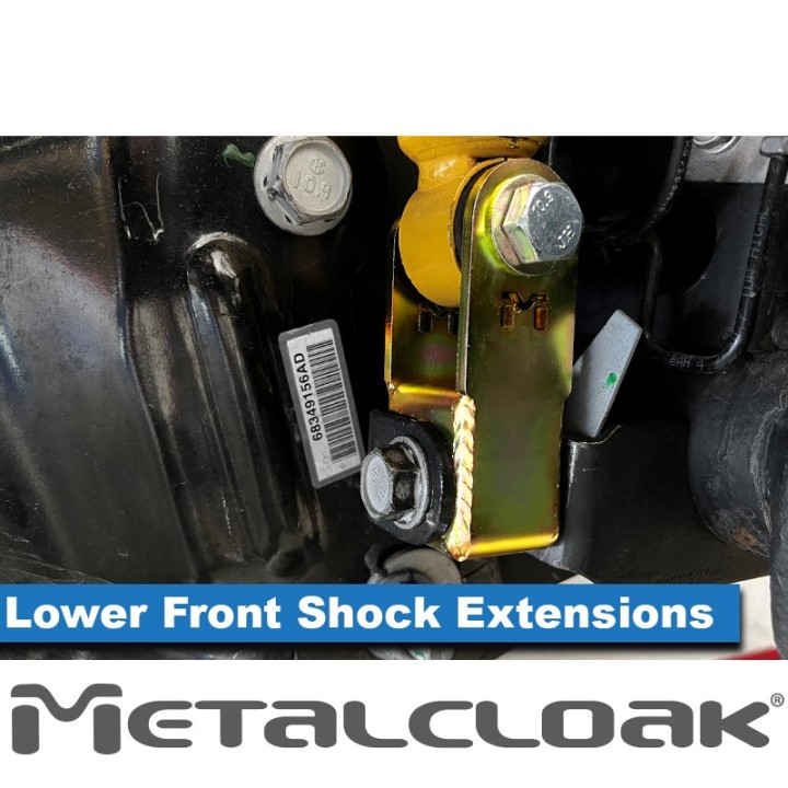 Lower Front Shock Extension Kit MetalCloak 8033 | Szekla4x4