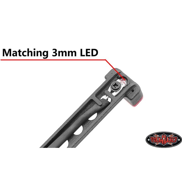 RC4WD VVV-C1069 Spare Wheel Holder with Red Brake Light, Axial SCX10 III Jeep JLU - view 6