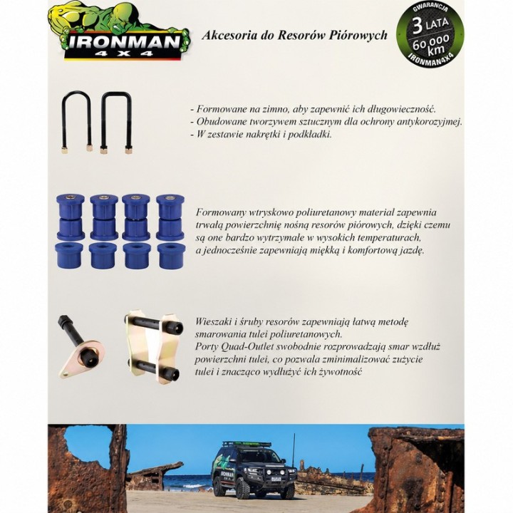 Ironman 4x4 Foam Cell Pro +45 mm Suspension Kit with +50 kg Springs — Toyota Land Cruiser Prado 150 from 12.2017