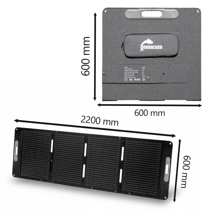 Barracuda BSP200 Foldable Solar Panel 200W — Barracuda