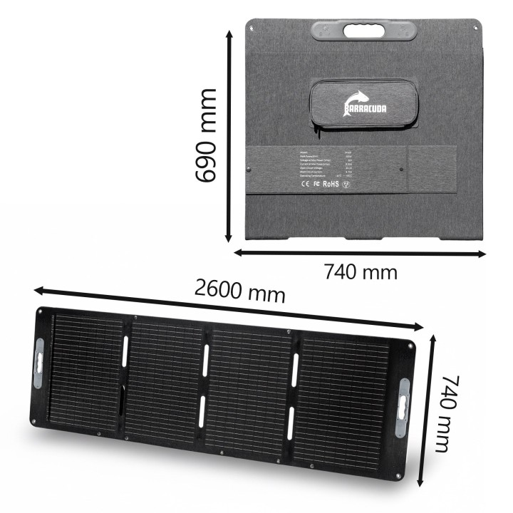 Barracuda BSP300 Foldable Solar Panel 300W — Barracuda