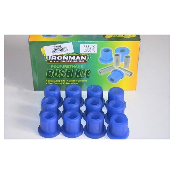 Polyurethane leaf spring bushing set rear Ironman 4x4 733UK