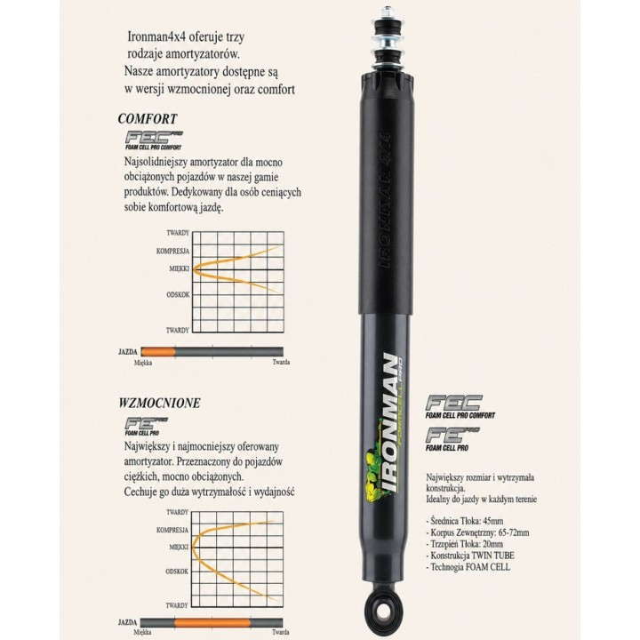 Front shock absorber Ironman 4x4 Foam Cell Pro 45091LFE1