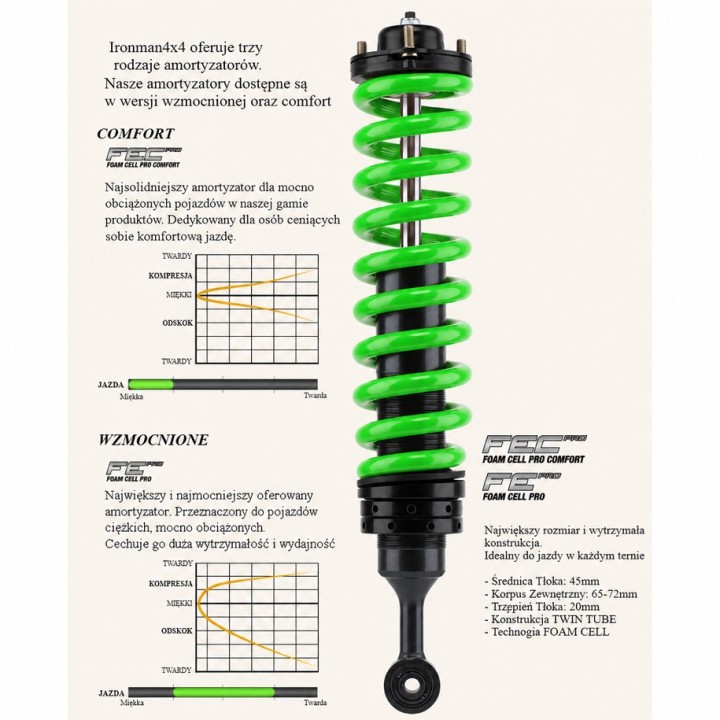 Front shock absorber Ironman 4x4 Foam Cell Pro 45720FEH