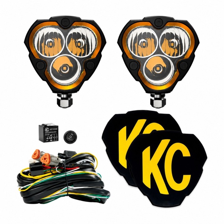 KC HiLiTES FLEX ERA 3 Spot - 2-Light 40W LED Kit
