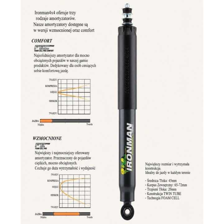 Front shock absorber Ironman 4x4 Foam Cell Pro 45795FE