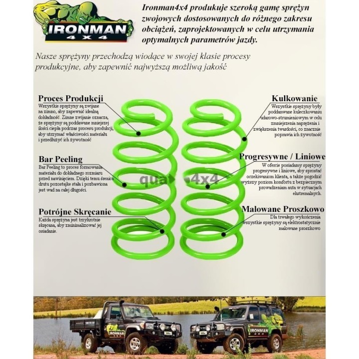 Rear coil springs Ironman 4x4 Heavy Duty 2" lift TOY056B-B